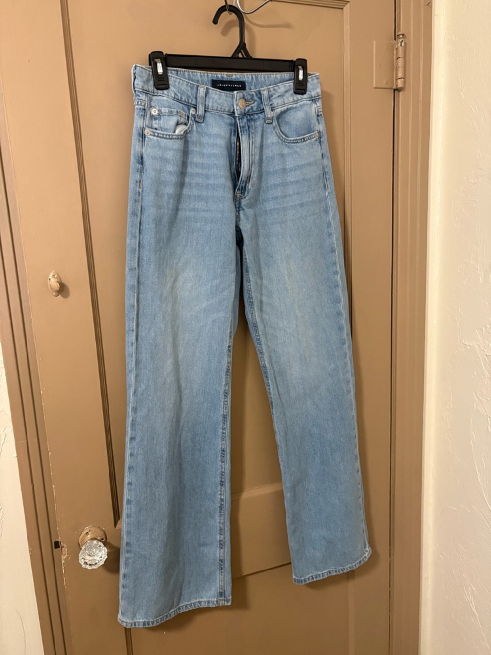 Aeropostale Light Blue Wide Leg Jeans